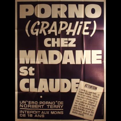 PORNOGRAPHIE CHEZ MADAME SAINT-CLAUDE
