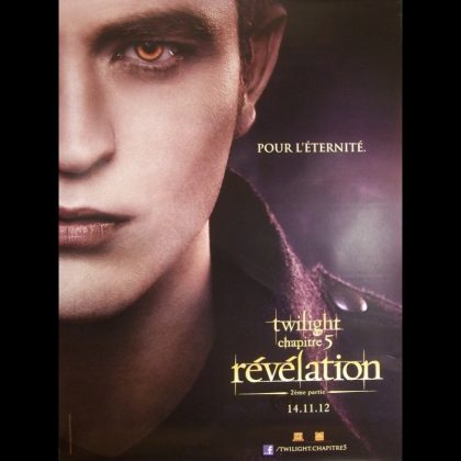 TWILIGHT CHAPITRE 5 EDWARD CULLEN (AFFICHE ROULÉE)