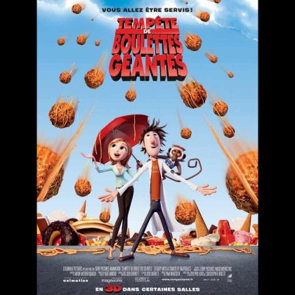 TEMPETE DE BOULETTES GEANTES VISUEL A - Titre original : CLOUDY WITH A CHANCE OF MEATBALLS